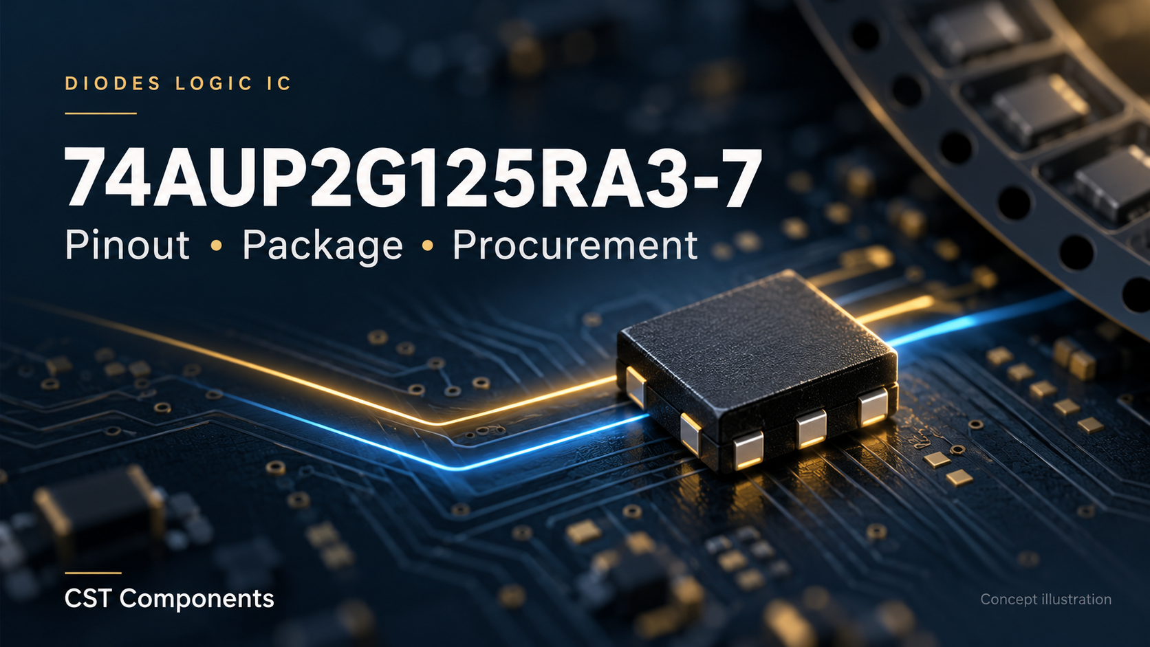 74AUP2G125RA3-7: Pinout, Package, and Procurement Checks