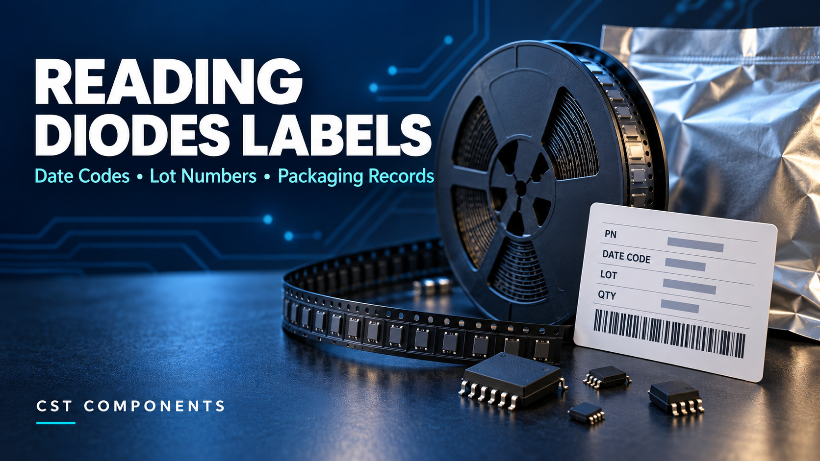Reading DIODES Labels: Date Codes, Lot Numbers, and Packaging Records